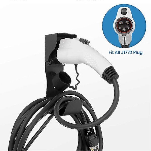 EV Lader Holder erstatning J1772 EV Lader Hylster Veggmontert Elektrisk Kjøretøy Kobling Dyse Hylster Dock