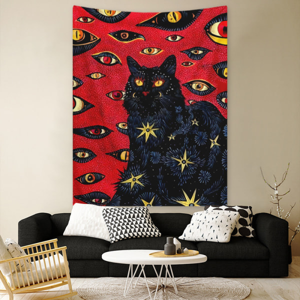 130x150cm Rød Veggteppe for Naturdekorasjoner Sengteppe