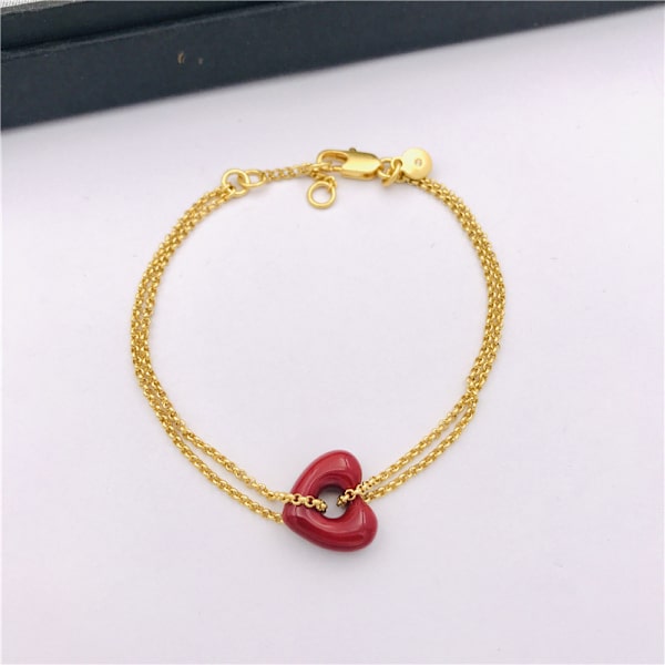 Send kæreste boudoir honning minimalistisk stereo hjerte armbånd p