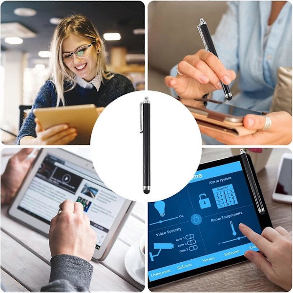 Smartphone Penna 2 x Svarta Styluspennor för Telefoner och Surfplattor