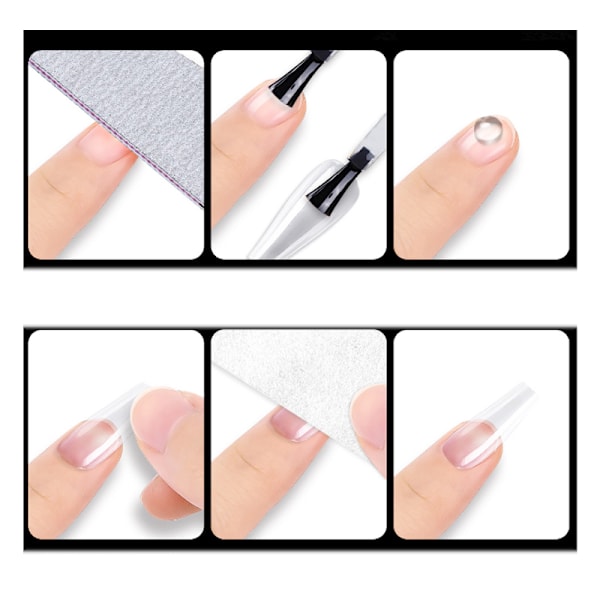 #Halvmat fuld neglepatch, 240 stk. falske neglepatch#