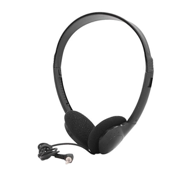 Klasseromshodetelefoner On Ear Kablet Stereohodesett med 3,5 mm Jack for Barn Voksne Skole Bibliotek Fly Datamaskin Laptop
