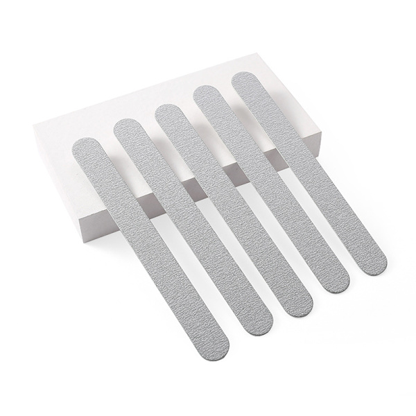 /#/Sæt med 5 professionelle neglefile (grå), 100 / 180 dobbeltsidet/#/