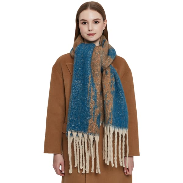 #Strikket sjal, vintertassel skjerf sjal, 180x40cm#