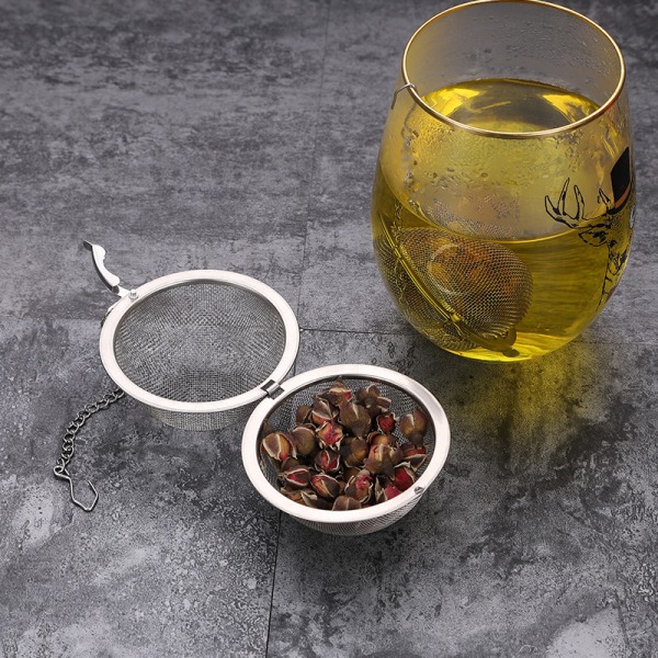 Tea Infuser - GLUBEE rustfrit stål te-si Food Grade Mes