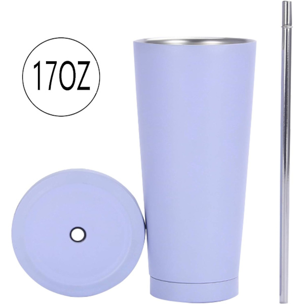 *Rustfrit rejsemugge, 500ml/17oz rustfrit termisk mu*