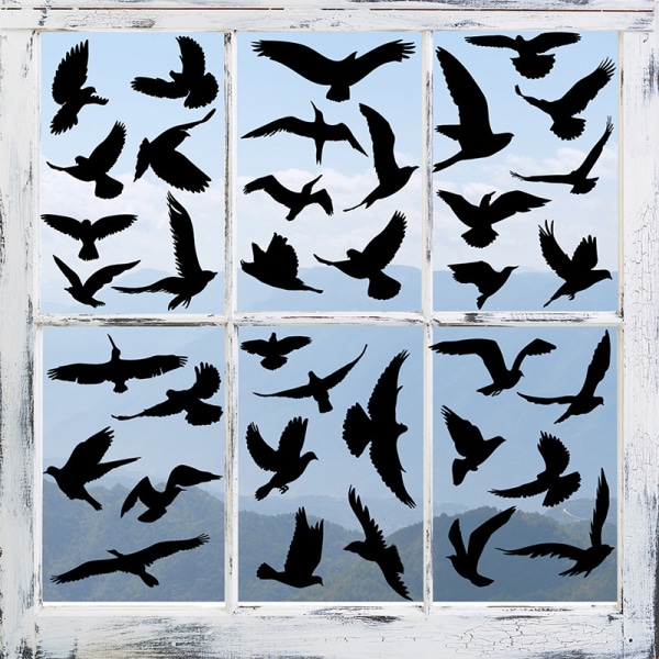 Antikollisjonsvindusklistremerke (20*30*9cm) fugleformet vindussti