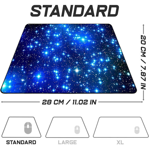Blå Gaming Mousepad - 900 x 400 mm - Gamer Mousepad - Special