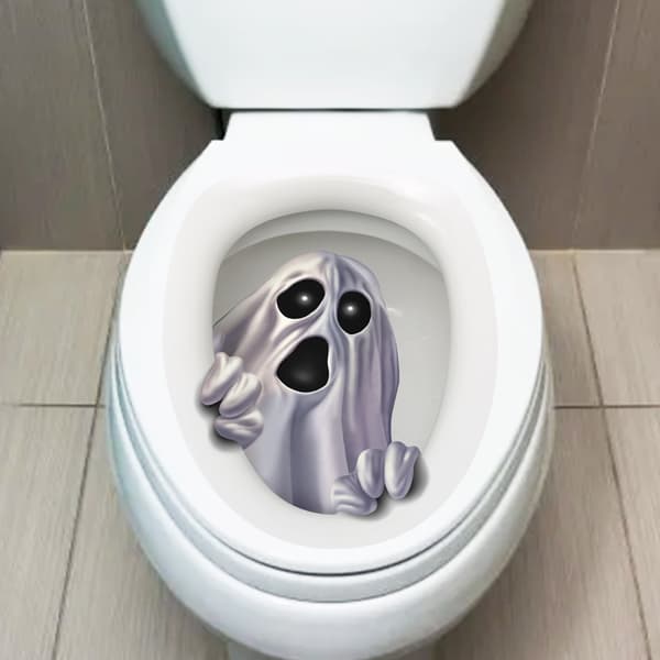 #Halloween spøkelsestoilettsticker, 25 x 20 cm#