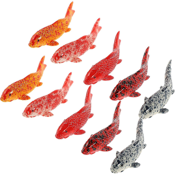 5 stk. Simuleret Fisk Dekoration Akvarium Flydende Fisk Ornament Små Farvede Fisk Flydende Dekor