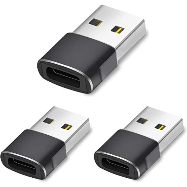 USB-C naar USB-A-sovitin, nopea lataus ja tiedonsiirto