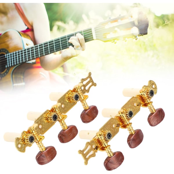 2 stk. Gitar Stemmeskruer Klassisk Gitar Stemme Nøkler Justerbar