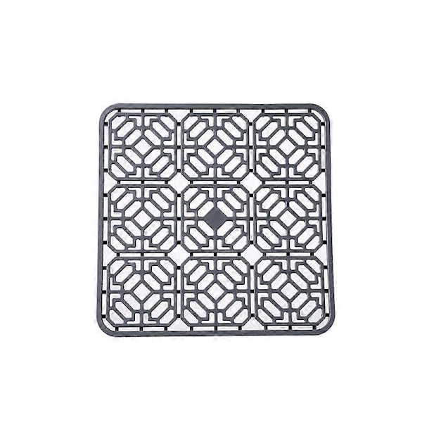 Silikon Vaskematte: Vaskeavløpsmatte 30 x 30 cm Dreneringsmatte Oppvask Rektangulær Matte Kjøkkenvaskmatte, for Bestikk, Frukt og Grønnsaker
