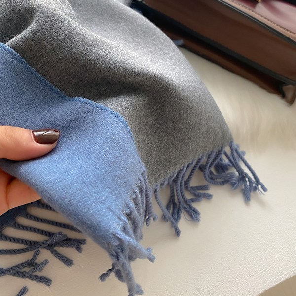 #Ullhalsduk damhalsduk mysig mjuk rutig vinterhalsduk poncho kvalitet#