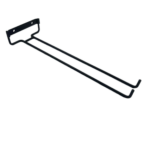 Upp och ner hängande bägare hushåll hängande koppställ enkel rad vinglasställ 30 cm rött vinglasställ