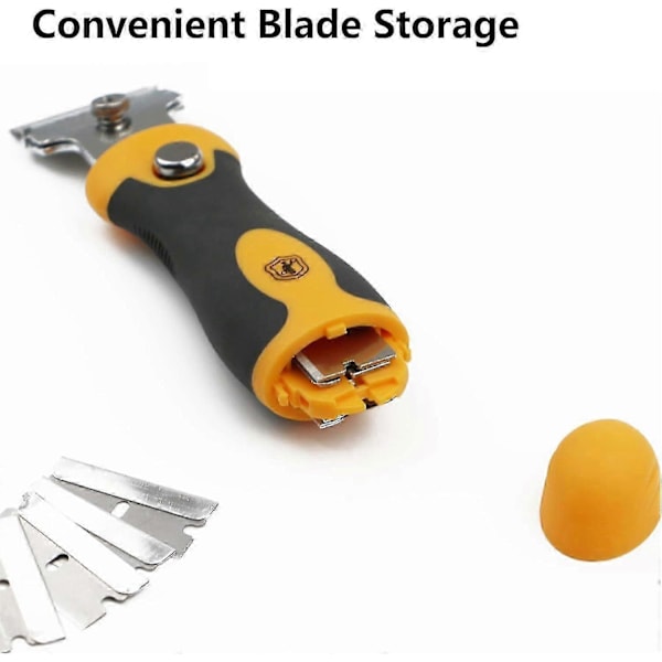 Multifunktionell Rakbladsskrapa | Rakbladsskrapa Set med Extra Blad Rengöringsskrapa Verktyg - Fönsterskrapa, Glasskrapa, Rakbladsskrapa, Färgskrapa