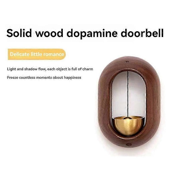 Mässing Dopamin Vindspel Sovrum Hänge Dörrklocka Sommar Vindprydnader Dörrklocka Sugpropp Dörr Kopparklocka Hänge