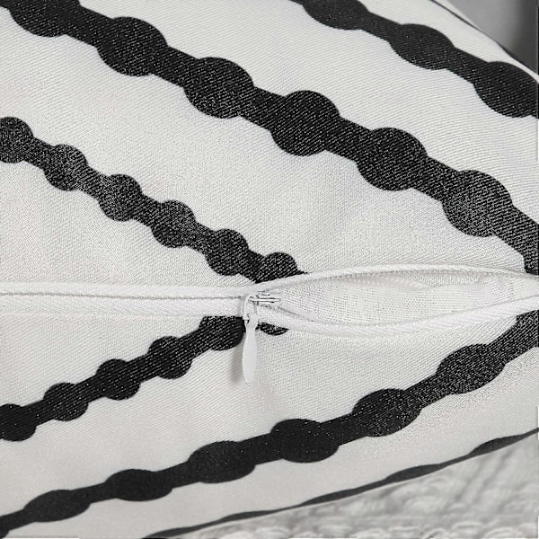 Vedenpitävät Boho-tyynynpäälliset ulkokäyttöön, terassille ja puutarhaan, valkoinen