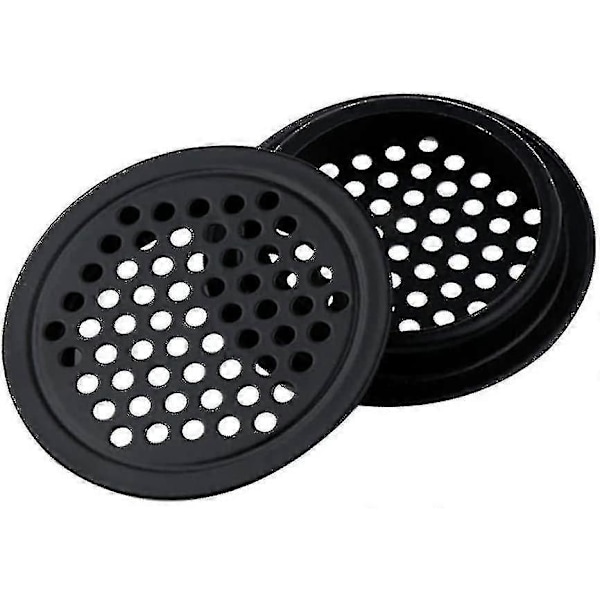 6 stk Runde Ventilationsgitter Vent Mesh Skab Vents, 60mm Rustfrit Stål