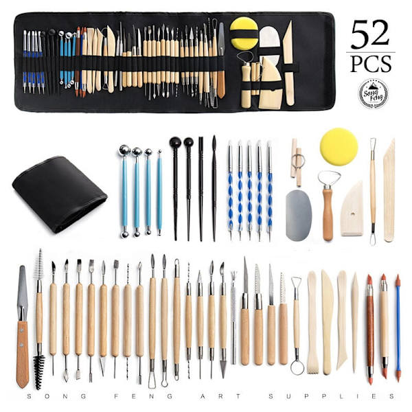 Lerpottejernkit, keramisk polymerler, skulpturkit, modellering