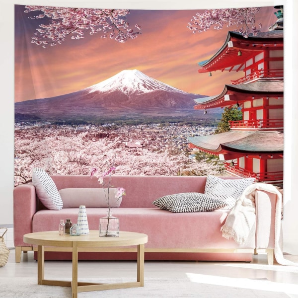 Japansk Väggbonad Bakgrund Fuji Asiatisk Berg Foto Banner