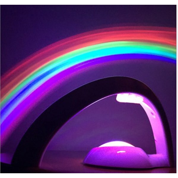 /#/Batteri-stil LED Regnbue Projektor Lys Reflektion - Regnbue i/#/