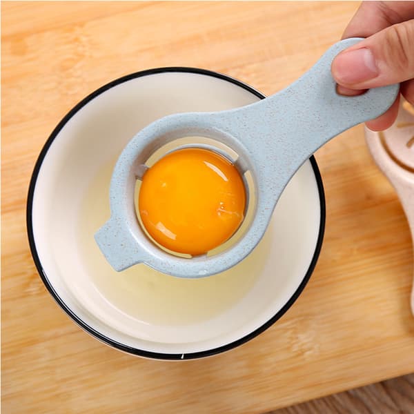 #2 stk. blå æggeblomme-protein separator#