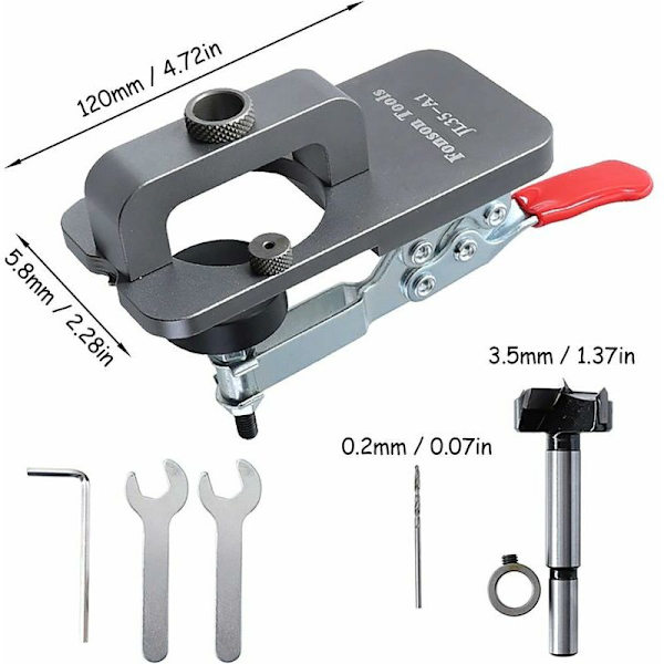 /#/35mm Hålslag, gångjärnshål Borrguide Hitta Jig Verktyg för DIY/#/