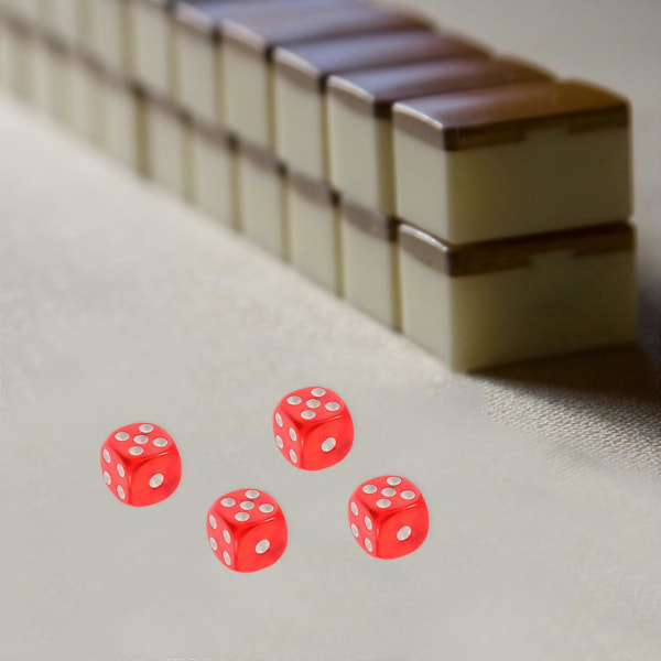 10 stk. Klassiske Terninger Seks Sidede Terninger Brætspil Terning Legetøj Festtilbehør til Leg