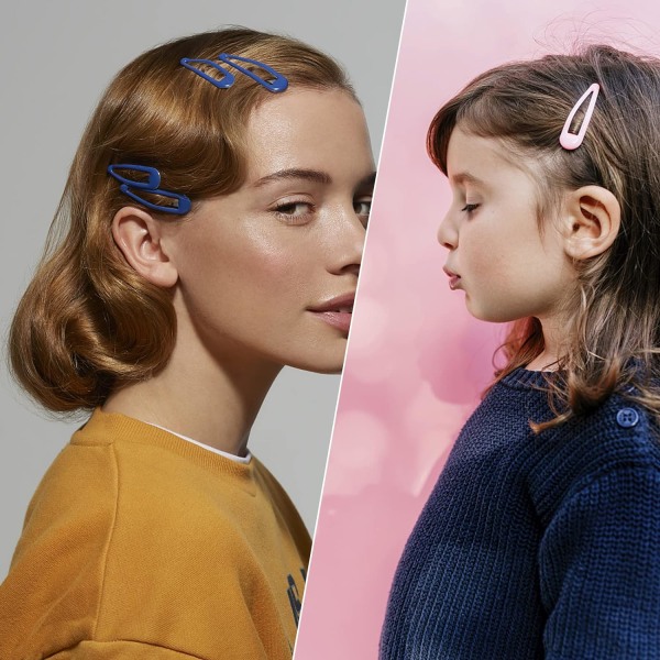 20 forskjellige farger hårspenner for jenter, metalllås, BB barrett