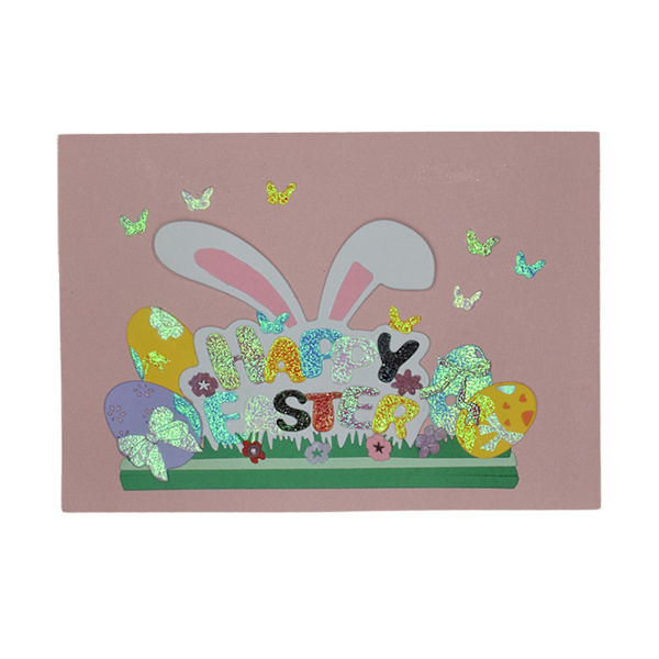 Glad Påsk Ord Kaninöron Skärande Stansar Schablon DIY Scrapbooking Kortmall