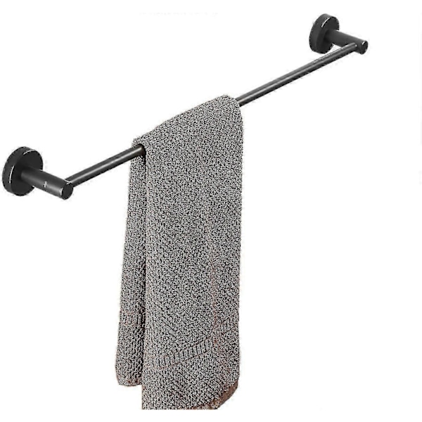 40 cm väggmonterad handdukshängare för badrum eller kök, svart