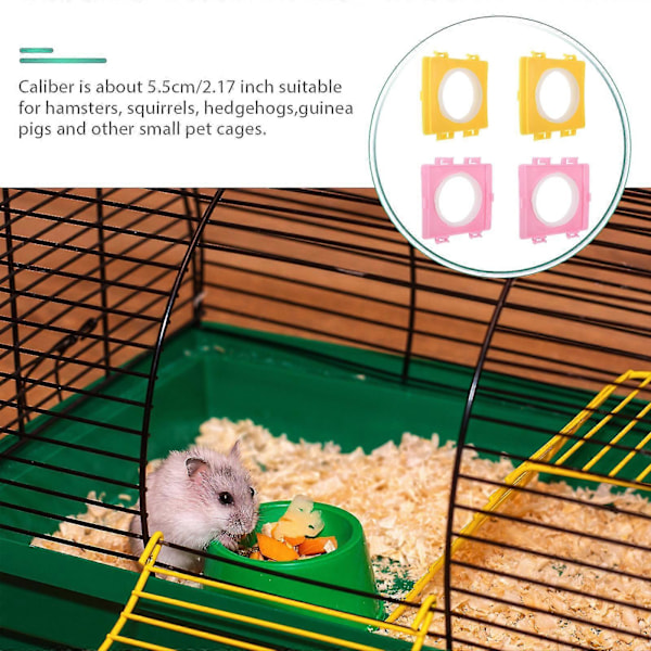 4 st Hamsterbur Anslutningsbräda Burrörskoppling Anslutningstillbehör