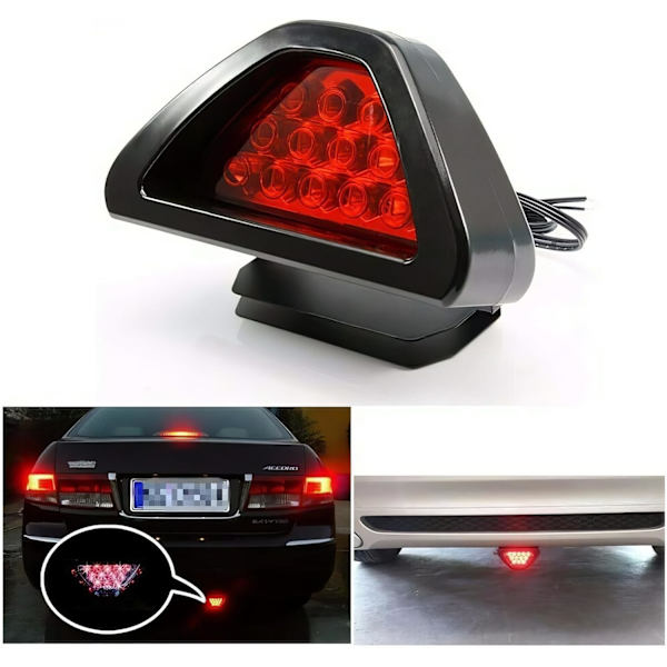 /#/Bilens bagerste bremselys 12V Universal 12 LED tredje stoplys Strobe/#/