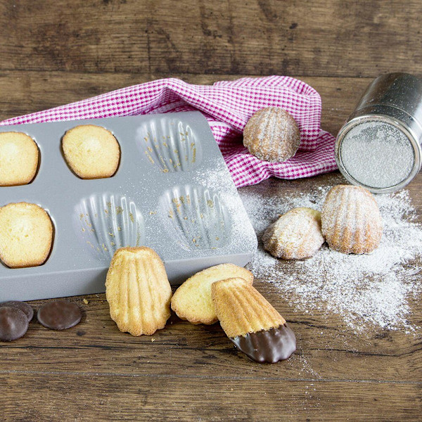 #Pink, Vi elsker at bage Madeleines bageform 40 x 20 cm#