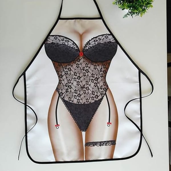 Hauska Keittiö Etuliina Parisetti (Miesten Lihas+Seksikäs Nainen)