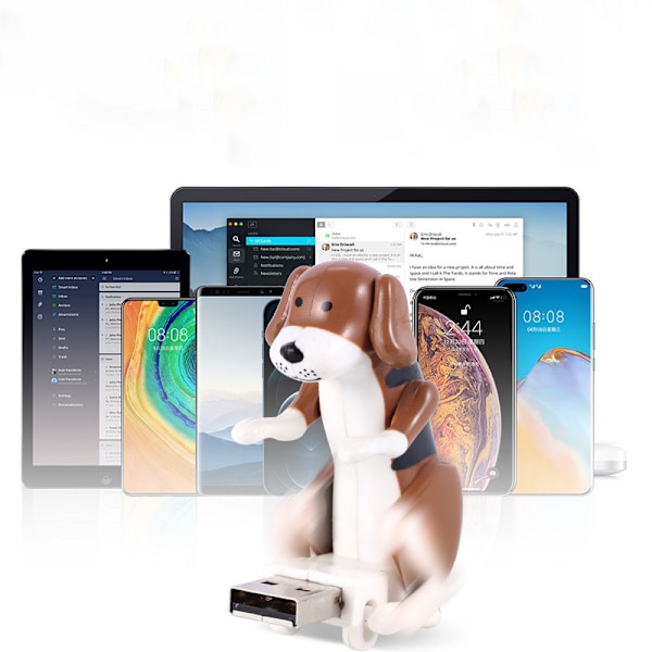 *Bærbar Mini Computer Sød U Disk Sjov Pukkel Hund Snape Hund U Dis*