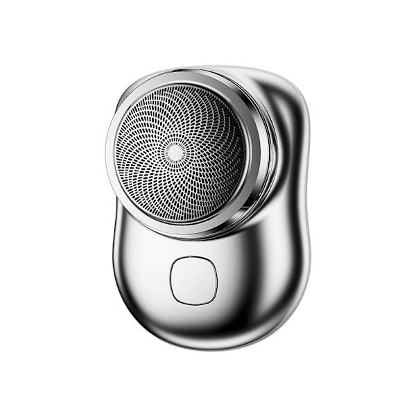 #(Silver) Mini Rakapparat Bärbar Elektrisk Rakapparat#