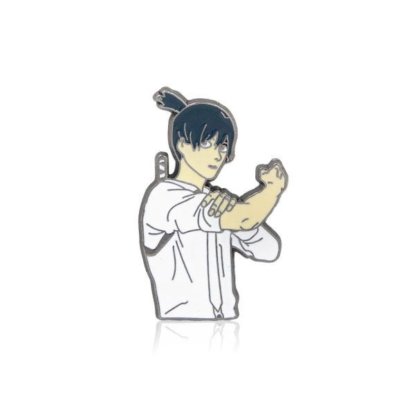 Övre kropps astronaut-Anime Chainsaw Man tecknad badge motorsåg m
