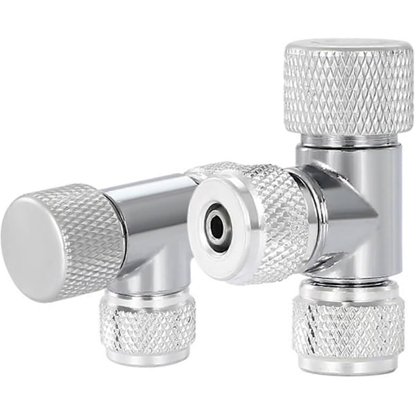 2 stk. Akvarie CO2 Boble Regulator Diffuser Nål Regulator Enkelt Hoved Dobbelt Hoved til Fisketanke CO2 Bobletæller Boble Regulator