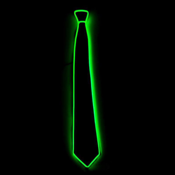 (Vihreä)LED-solmio, Valoisa Solmio, Loistava Neon LED-solmio L