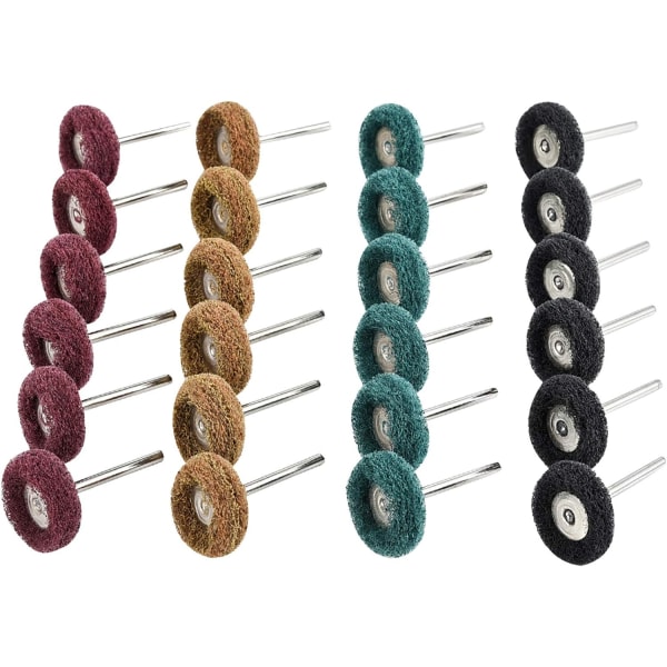 40 PCS 25 mm Abrasive Buffing Wheel, Polishing Accessories for Dr