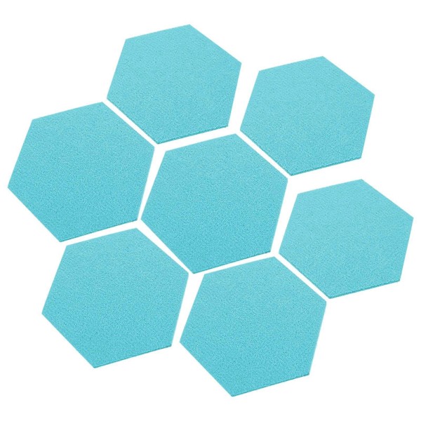 12 stk. Opslagstavle Filt Hexagon Vægtavle Selvklæbende Væg Memo Tavle