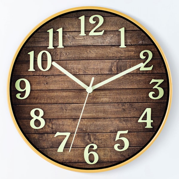#Kreativ lysende veggklokke, 30 cm#