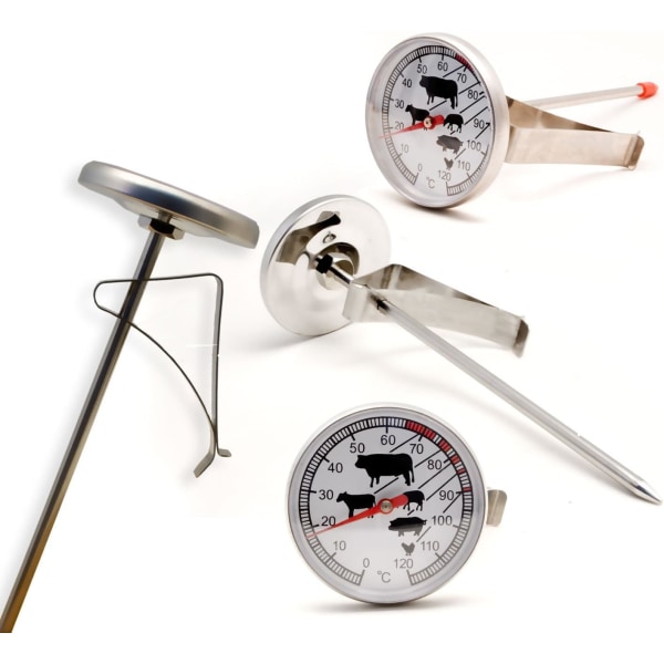 Analog värmebeständig termometer för matlagning, stekning, grillning