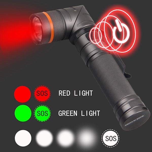 *USB-laddningsbar ficklampa kraftfull LED-ficklampa vattentät 2*