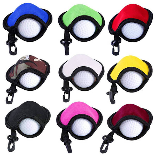 #Pakke med golfrengjøringsposer i 9 farger med svarte klaffer Golfforseglingspåser Unisex Golfrengjøringstilbehør#
