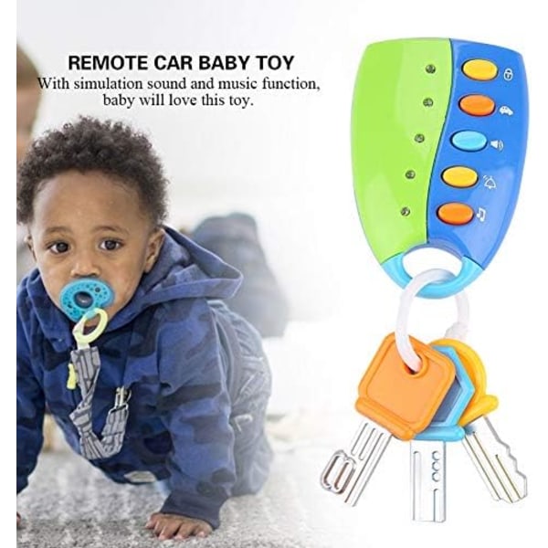 Autoavaimen opettava lelu äänellä ja valolla vauvalle ja baby (