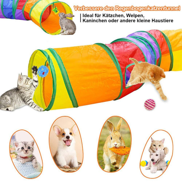 #Djurlekaktivitetsleksak hopfällbar tunnel kattunnel katt leksak#