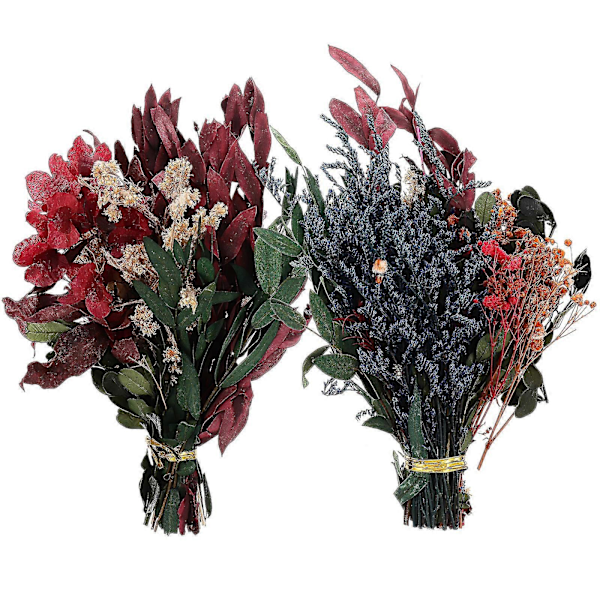 2 st Färska Torkade Blommor Dekor DIY Material Handgjorda DIY Eviga Blomsterkit